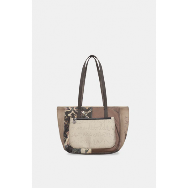 Anekke Γυναικεία Τσάντα Ώμου Μεγάλη REAL Μπεζ FW/25 41702-367