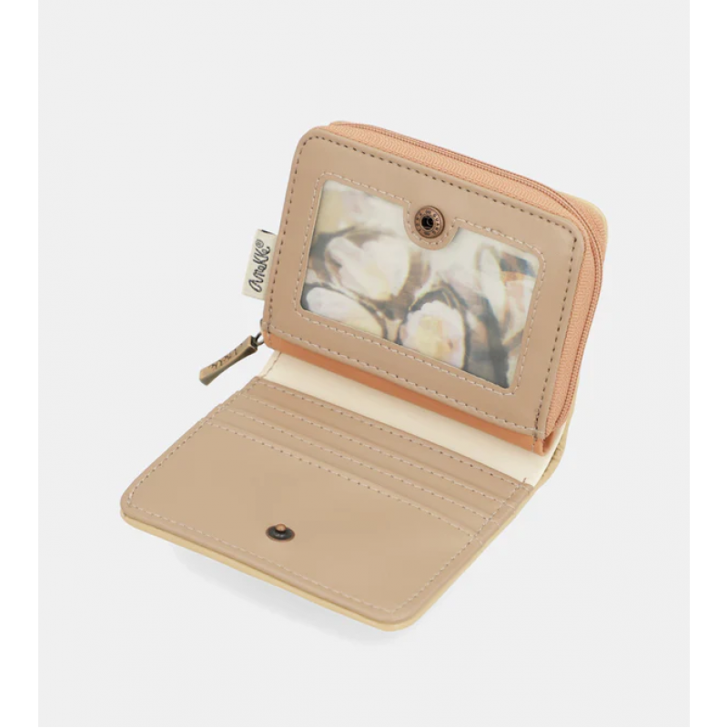 Anekke Γυναικείο Πορτοφόλι Μικρό RFID Memories Μπεζ SS/25 40809-903