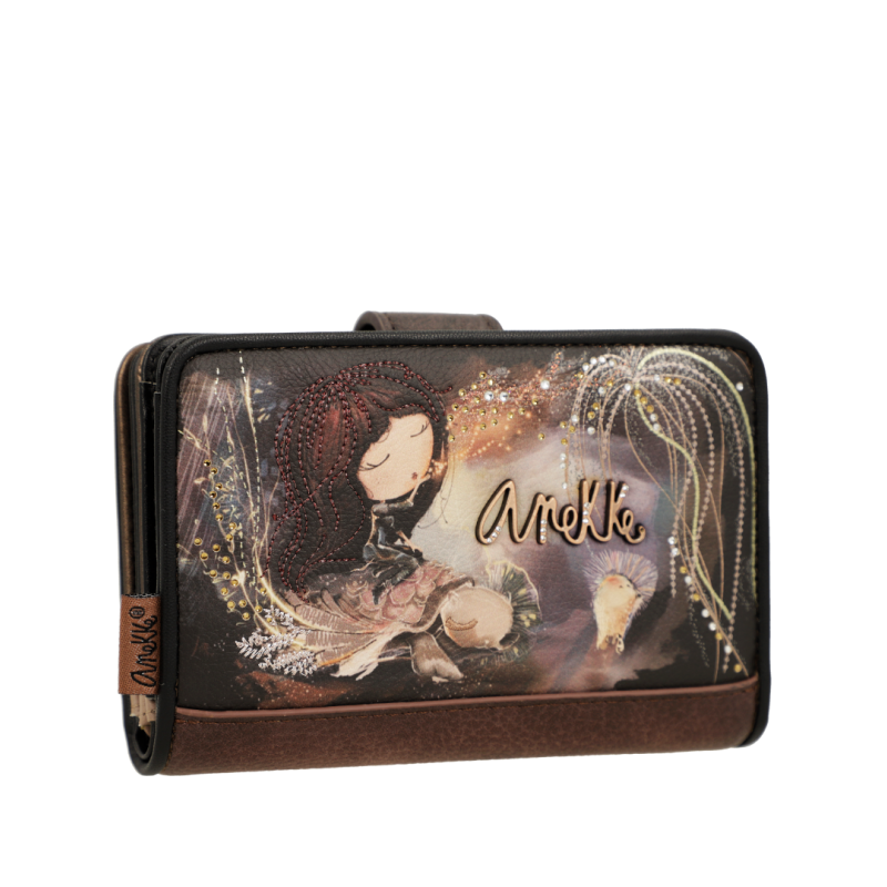 Anekke Γυναικείο Πορτοφόλι Dreamverse medium Καφέ RFID FW 24/25 39709-902