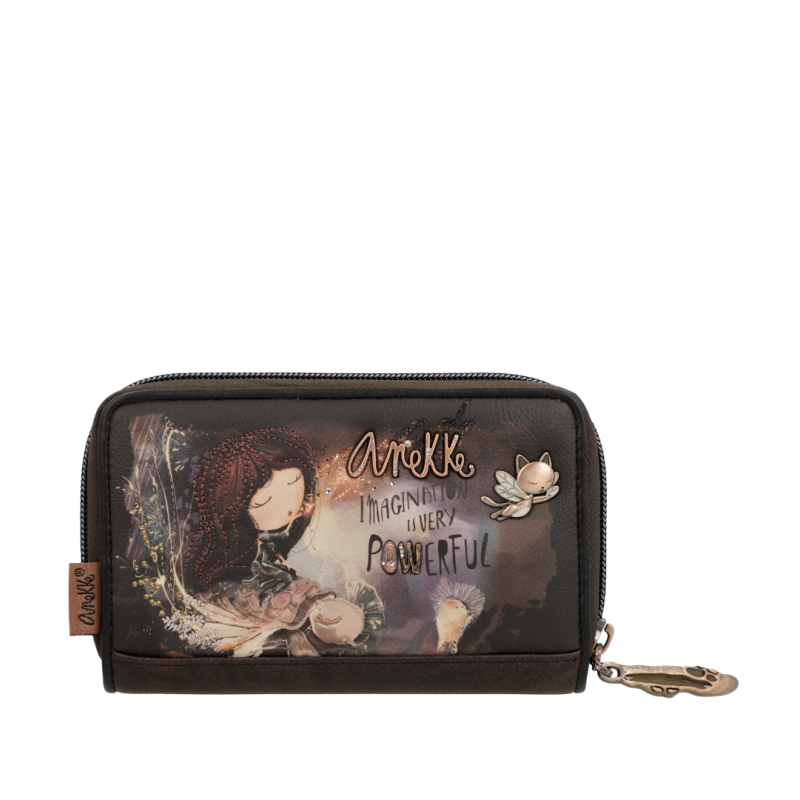 Anekke Γυναικείο  Μεσαίο Πορτοφόλι Dreamverse Καφέ FW 24/25 39709-909