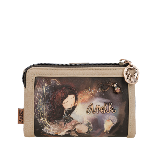 Anekke Γυναικείο Πορτοφόλι Μεσαίο Dreamverse Καφέ RFID FW 24/25 39709-912