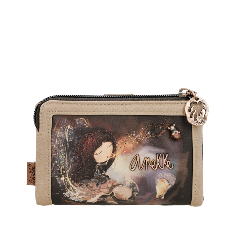 Anekke Γυναικείο Πορτοφόλι Μεσαίο Dreamverse Καφέ RFID FW 24/25 39709-912