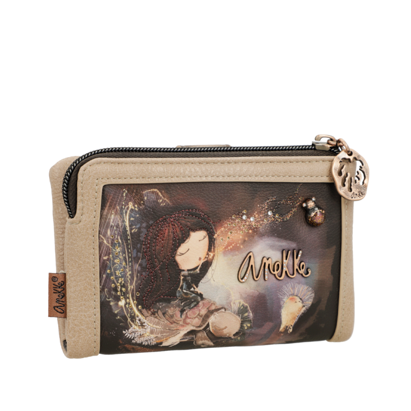 Anekke Γυναικείο Πορτοφόλι Μεσαίο Dreamverse Καφέ RFID FW 24/25 39709-912