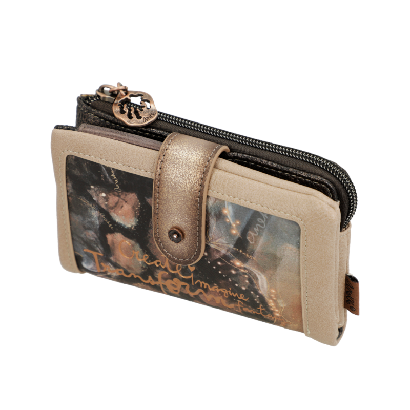 Anekke Γυναικείο Πορτοφόλι Μεσαίο Dreamverse Καφέ RFID FW 24/25 39709-912
