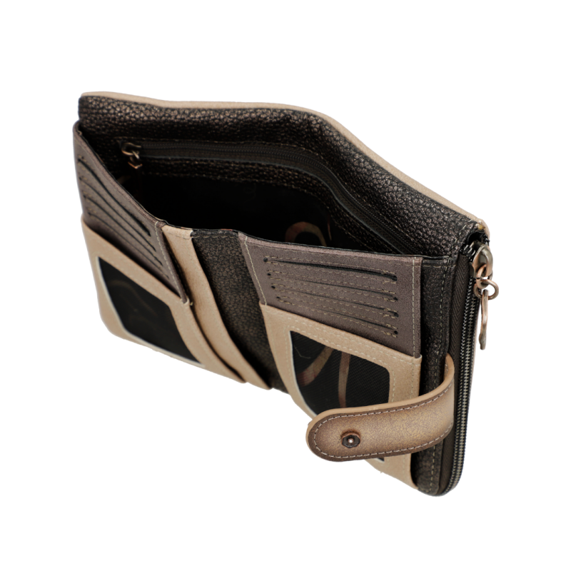 Anekke Γυναικείο Πορτοφόλι Μεσαίο Dreamverse Καφέ RFID FW 24/25 39709-912
