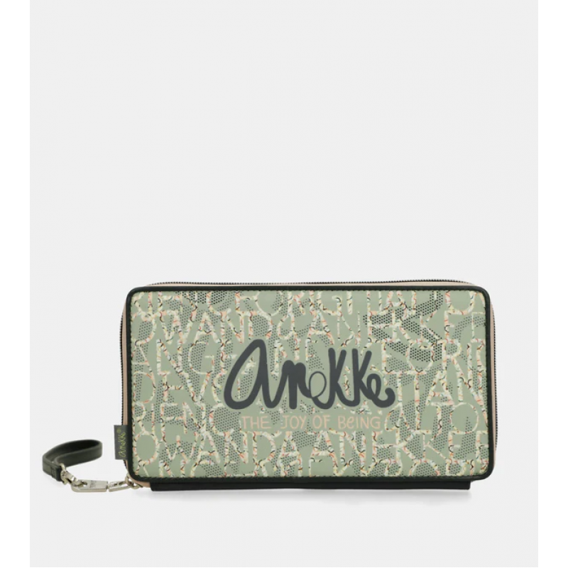Anekke Γυναικείο Πορτοφόλι Smart Alma Μεγάλο Φυστικί SS/25 40579-002
