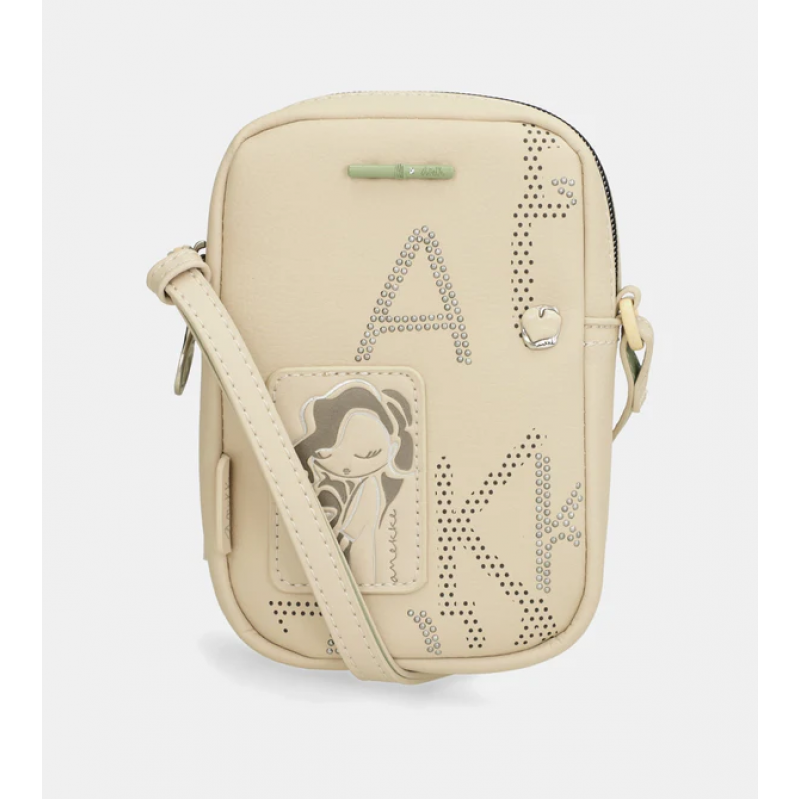 Anekke Γυναικείο Τσαντάκι Χιαστί/Ώμου Alma Original Μπεζ SS/25 40743-908