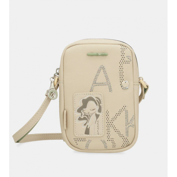 Anekke Γυναικείο Τσαντάκι Χιαστί/Ώμου Alma Original Μπεζ SS/25 40743-908