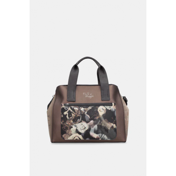 Anekke Γυναικεία Τσάντα Χειρός/Ώμου Μεγάλη Καφέ/Μπεζ REAL FW/25 41701-343