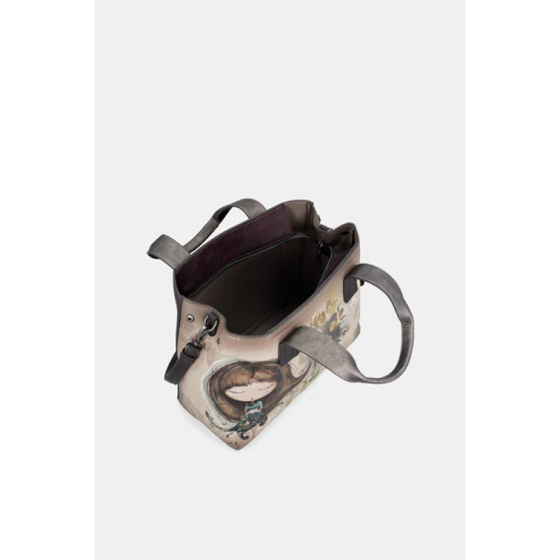 Anekke Γυναικεία Τσάντα Χειρός/Ώμου Μεγάλη Καφέ/Μπεζ REAL FW/25 41701-343