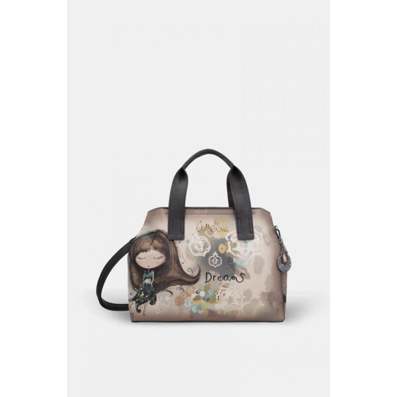 Anekke Γυναικεία Τσάντα Χειρός/Ώμου Μεγάλη Καφέ/Μπεζ REAL FW/25 41701-343