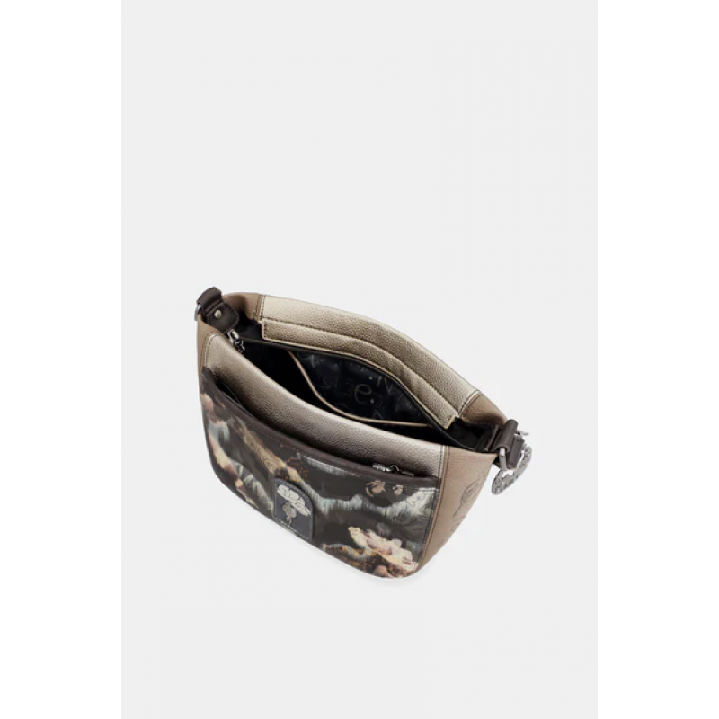 Anekke Γυναικεία Τσάντα Ώμου Μικρή REAL Μπεζ/Καφέ FW/25 41703-522