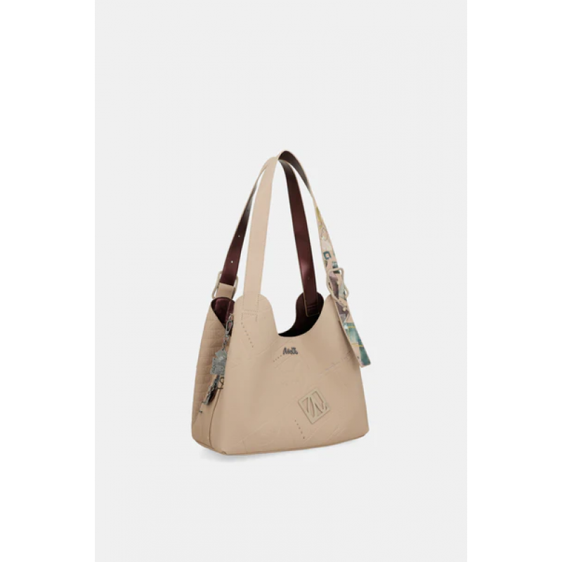 Anekke Γυναικεία Τσάντα Ώμου Μπεζ Μεσαία EVOLUTION FW/25 41772-203