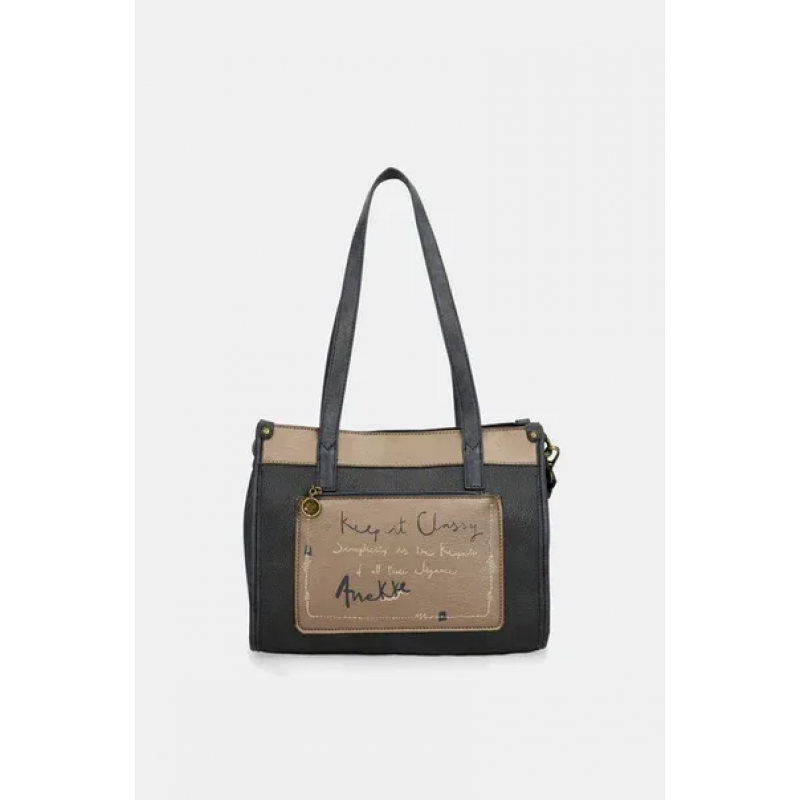 Anekke Γυναικεία Τσάντα Ώμου/Χειρός Μεγάλη BOUTIQUE SHOPPER Μπλε FW 25 41852-182