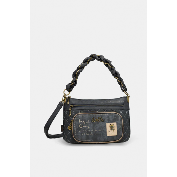 Anekke Γυναικεία Τσάντα Ώμου/Χειρός Μεσαία BOUTIQUE Μαύρη FW/25 41853-530