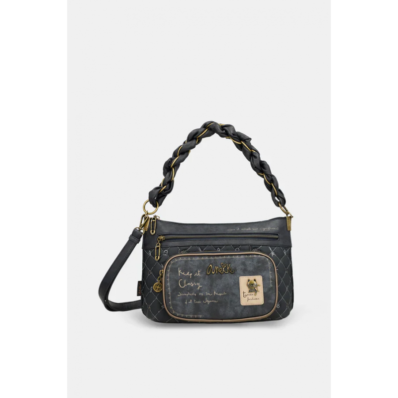 Anekke Γυναικεία Τσάντα Ώμου/Χειρός Μεσαία BOUTIQUE Μαύρη FW/25 41853-530