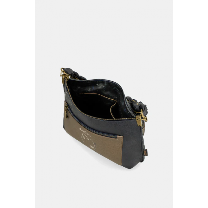 Anekke Γυναικεία Τσάντα Ώμου/Χειρός Μεσαία BOUTIQUE Μαύρη FW/25 41853-530