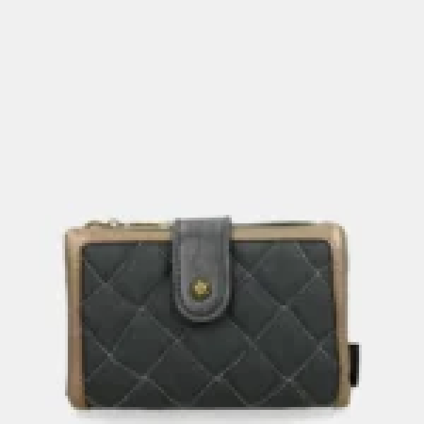 Anekke Γυναικείο Πορτοφόλι Μεσαίο RFID BOUTIQUE ΜαύροFW/25 41859-912