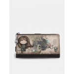 Anekke Γυναικείο Πορτοφόλι Υφασμάτινο Μεγάλο REAL Με RFID Καφέ FW/25 41709-906