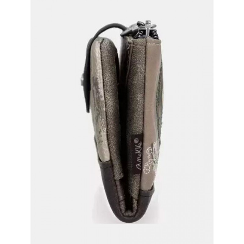 Anekke Γυναικείο Πορτοφόλι Υφασμάτινο Μεγάλο REAL Με RFID Καφέ FW/25 41709-906