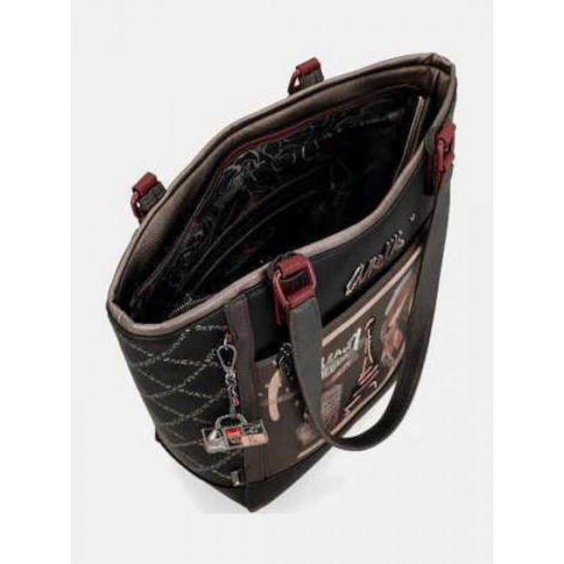 Anekke Γυναικεία Τσάντα Ώμου Μεγάλη Μαύρη Mademoiselle FW/25 41802-134