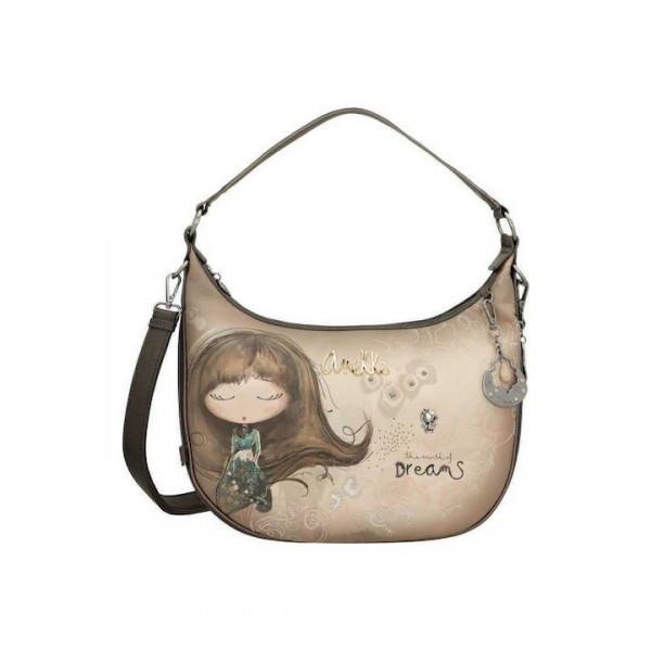 Anekke Γυναικεία Τσάντα Χειρός/Ώμου Μπεζ REAL FW/25 41702-190