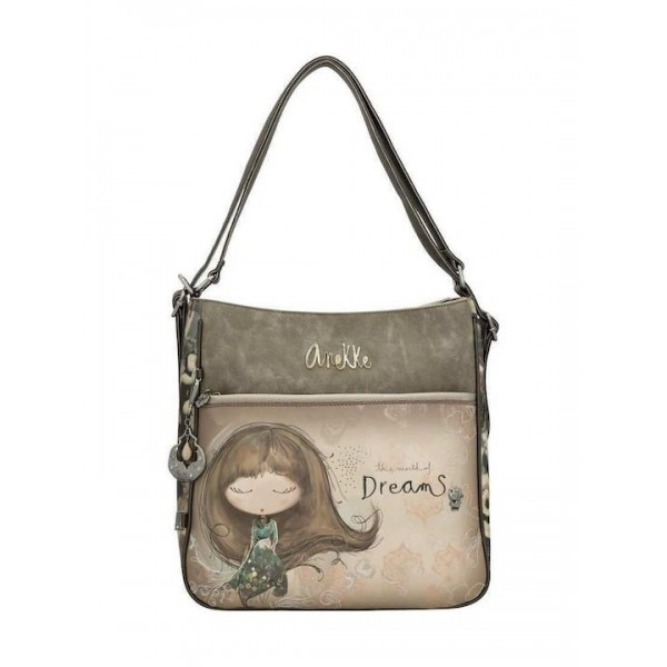 Anekke Γυναικεία Τσάντα Πλάτης Πολυμορφική Μεγάλη REAL Μπεζ FW/25 41705-072