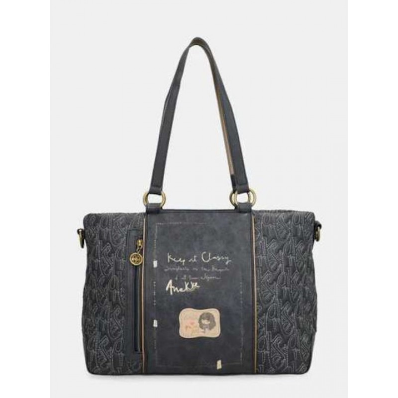 Anekke Γυναικεία Τσάντα Χειρός/Ώμου Μεγάλη BOUTIQUE Μαύρη FW/25 41851-406