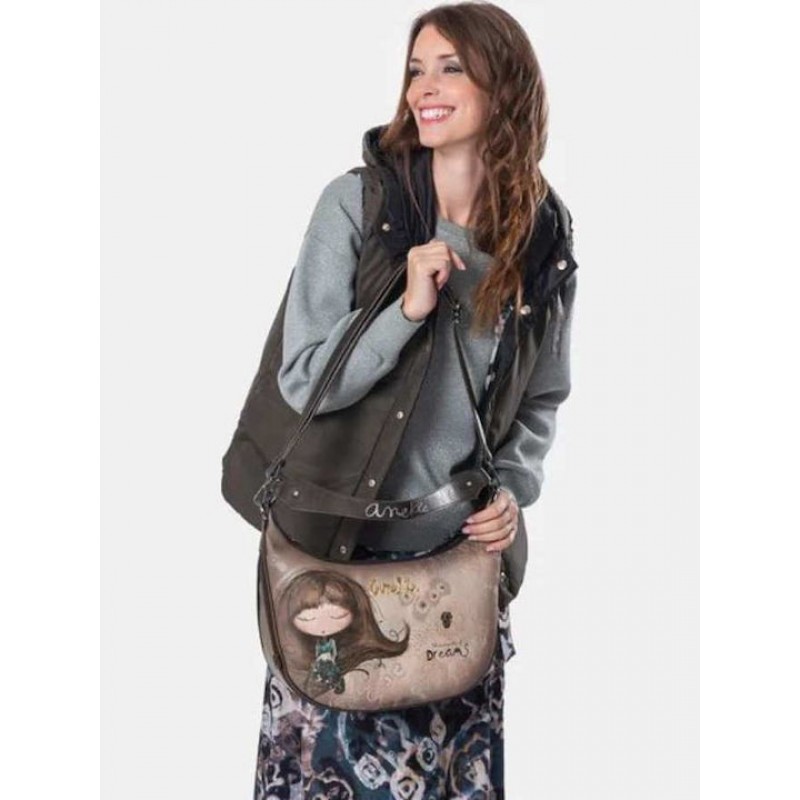 Anekke Γυναικεία Τσάντα Χειρός/Ώμου Μπεζ REAL FW/25 41702-190