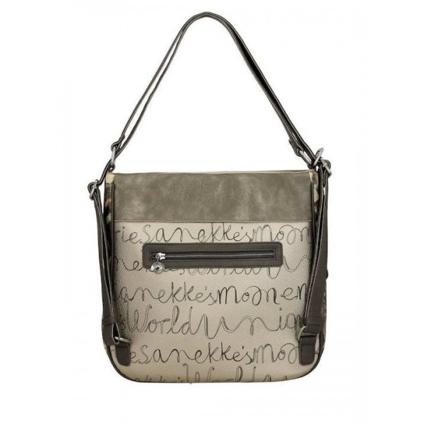 Anekke Γυναικεία Τσάντα Πλάτης Πολυμορφική Μεγάλη REAL Μπεζ FW/25 41705-072