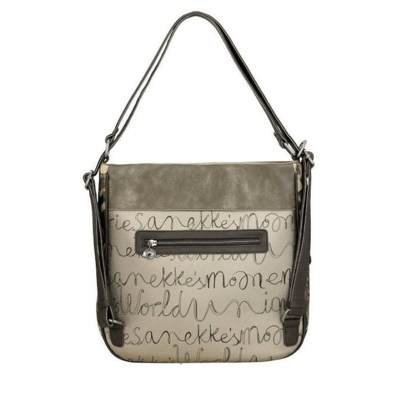 Anekke Γυναικεία Τσάντα Πλάτης Πολυμορφική Μεγάλη REAL Μπεζ FW/25 41705-072