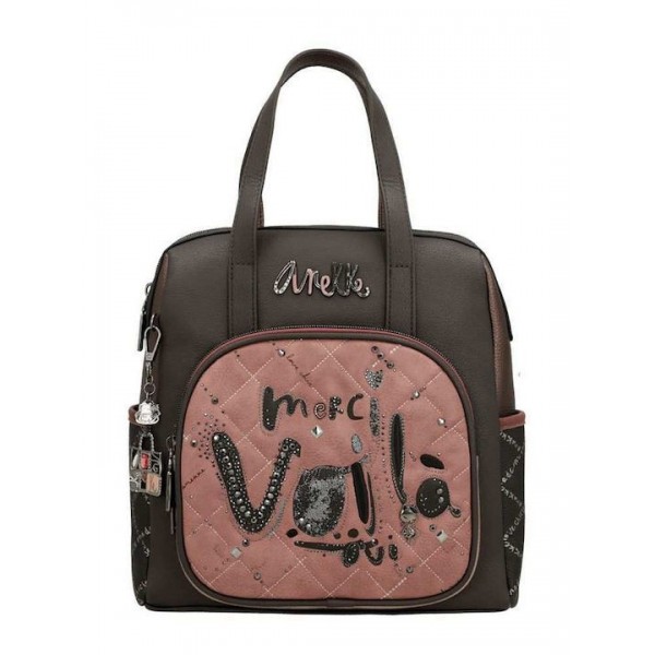 Anekke Γυναικεία Τσάντα Πλάτης PARISIAN Πολύχρωμη FW/25 41815-287