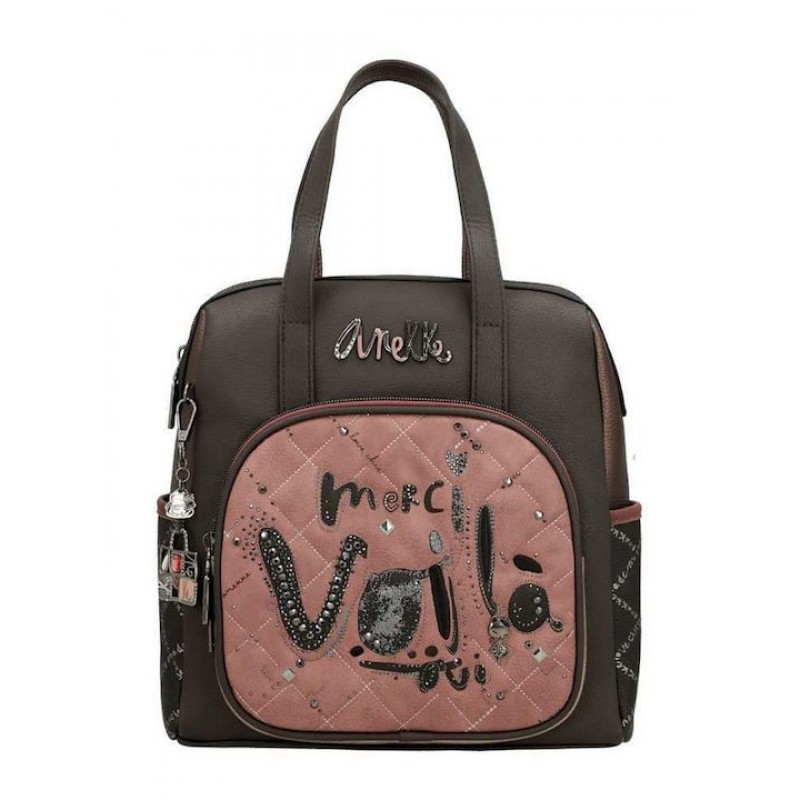 Anekke Γυναικεία Τσάντα Πλάτης PARISIAN Πολύχρωμη FW/25 41815-287