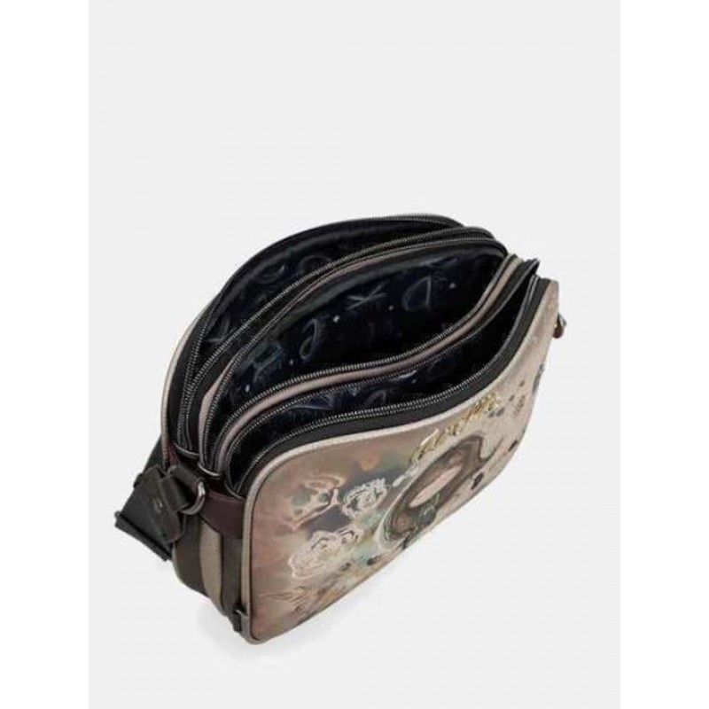 Anekke Γυναικεία Τσάντα Ώμου/Χιαστί Μεσαία 3 Θέσεων REAL Μπεζ FW/25 41703-188