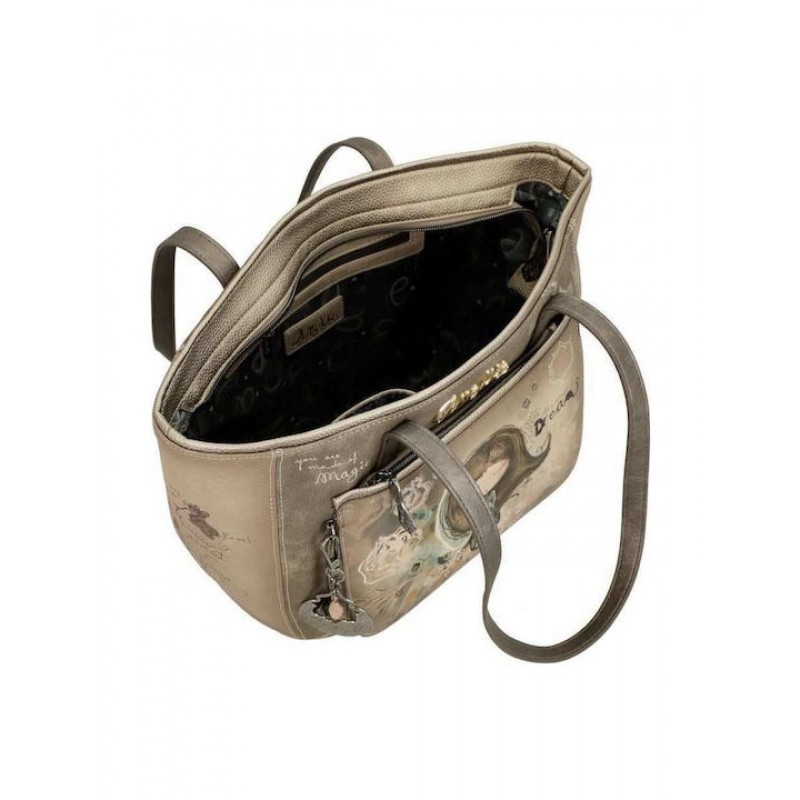 Anekke Γυναικεία Τσάντα Ώμου Μεγάλη REAL Μπεζ FW/25 41702-367