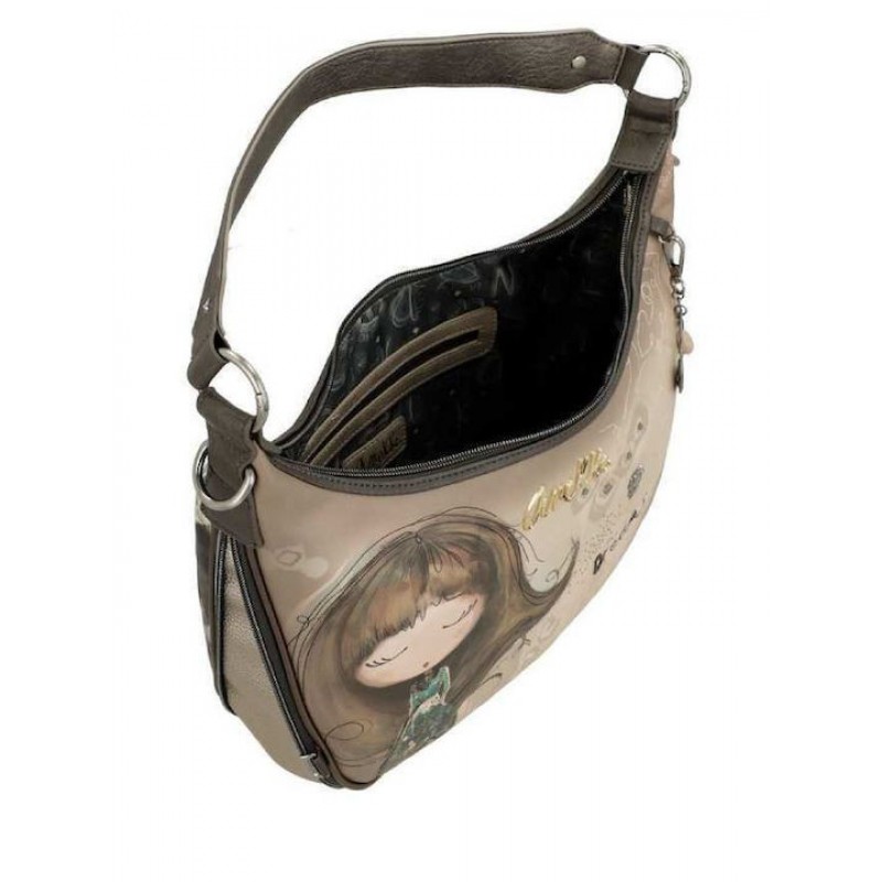 Anekke Γυναικεία Τσάντα Χειρός/Ώμου Μπεζ REAL FW/25 41702-190