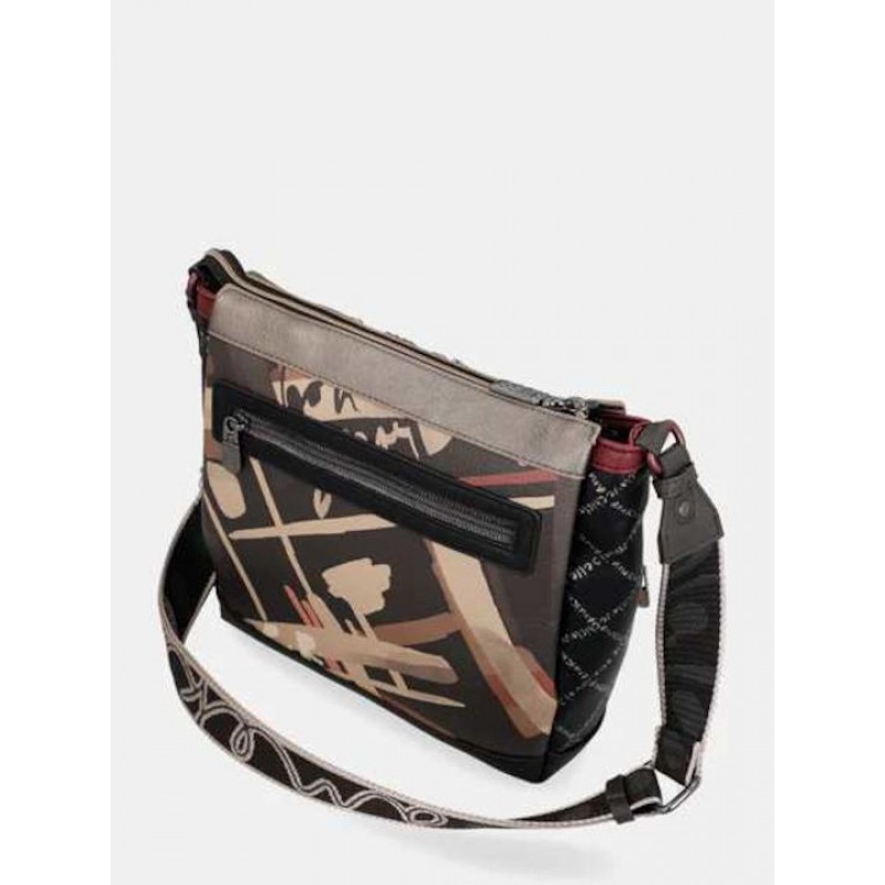 Anekke Γυναικεία Τσάντα Ώμου/Χιαστί Μεσαία 3 Θέσεων MADEMOISELLE Μαύρη FW/25 41803-039