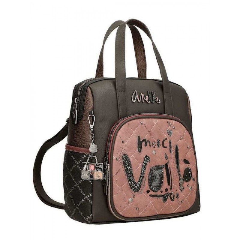 Anekke Γυναικεία Τσάντα Πλάτης PARISIAN Πολύχρωμη FW/25 41815-287