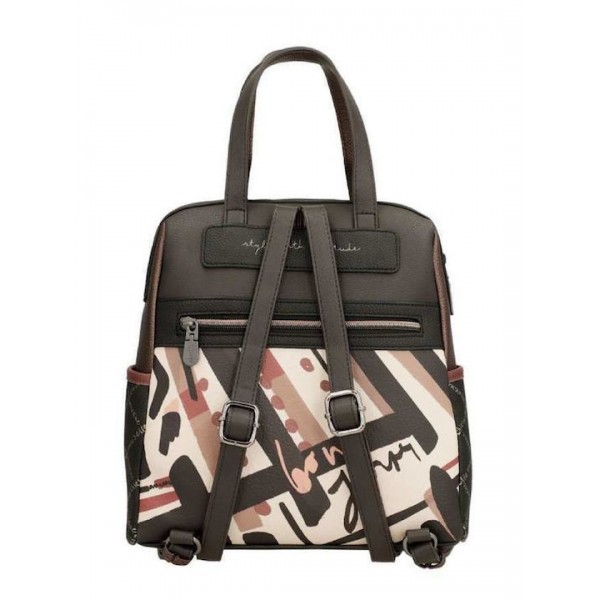 Anekke Γυναικεία Τσάντα Πλάτης PARISIAN Πολύχρωμη FW/25 41815-287