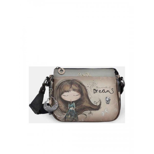 Anekke Γυναικεία Τσάντα Χιαστί/Ώμου Μεσαία REAL Πολύχρωμη 3 Θέσεων FW/25 41703-062