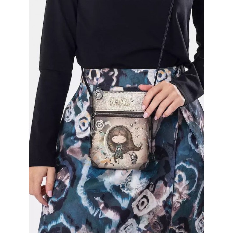 Anekke Γυναικεία Τσάντα Ώμου/Χιαστί Μικρή REAL Μπεζ/Καφέ FW/25 41703-904