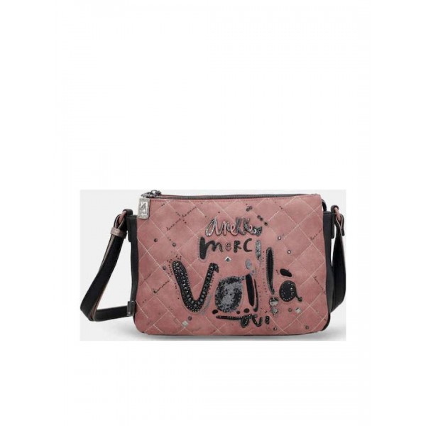 Anekke Γυναικεία Τσάντα Ώμου/Χιαστί 3 Θέσεων PARISIAN Ροζ FW/25 41813-184