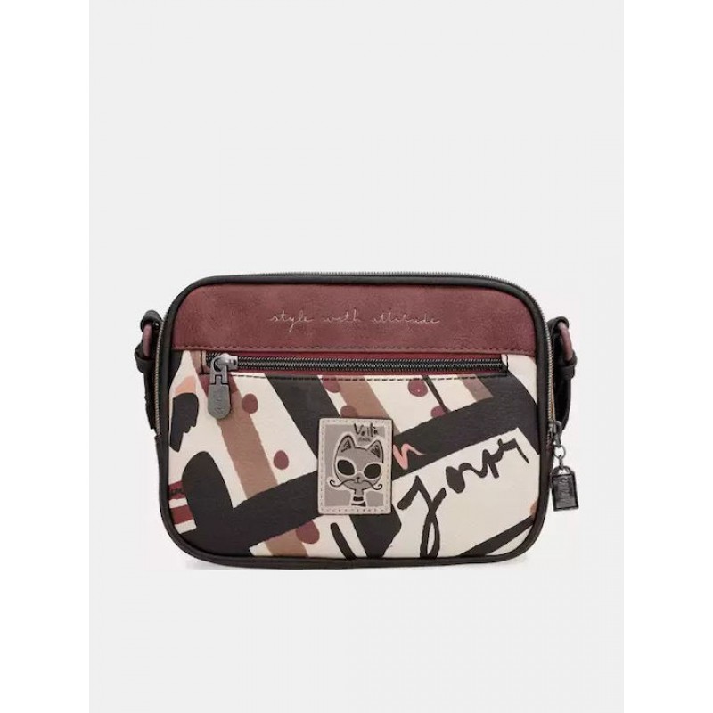 Anekke Γυναικεία Τσάντα Ώμου/Χιαστί 2 Θέσεων MADEMOISELLE Μαύρη FW/25 41803-183