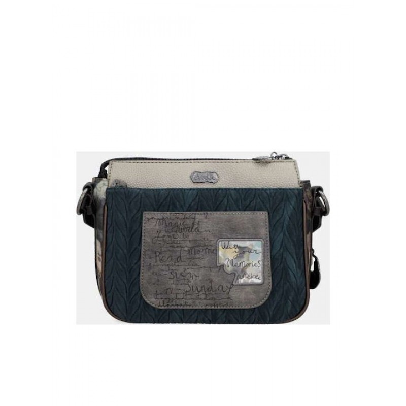 Anekke Γυναικεία Τσάντα Χιαστί/Ώμου Μεσαία REAL Πολύχρωμη 3 Θέσεων FW/25 41703-062