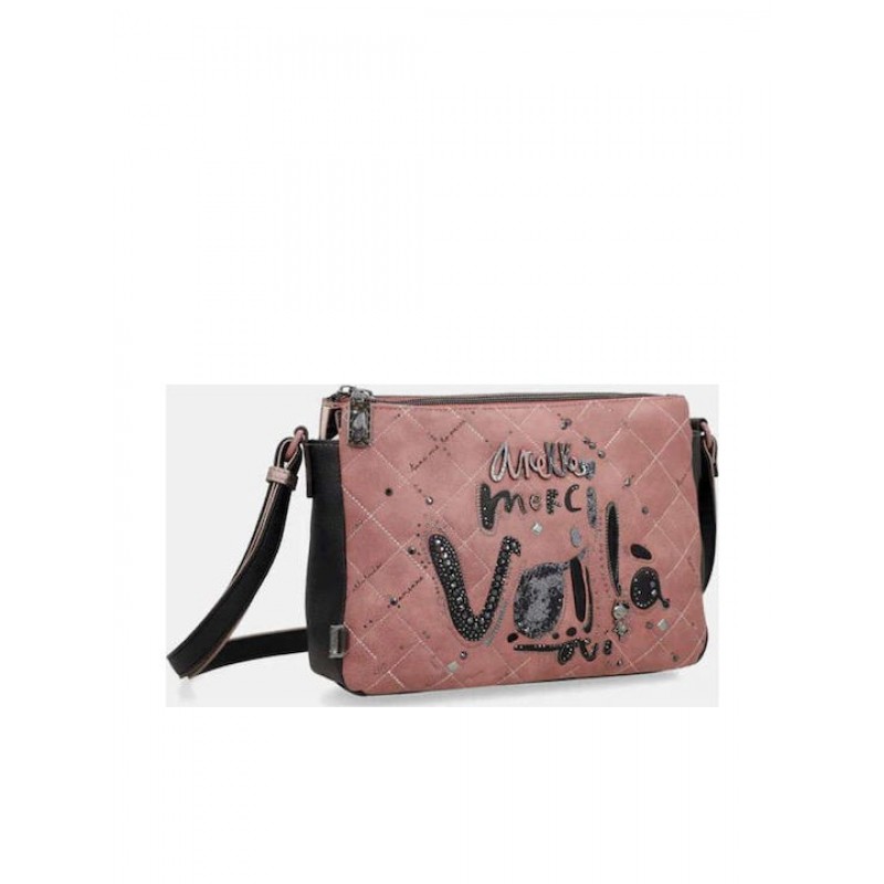 Anekke Γυναικεία Τσάντα Ώμου/Χιαστί 3 Θέσεων PARISIAN Ροζ FW/25 41813-184