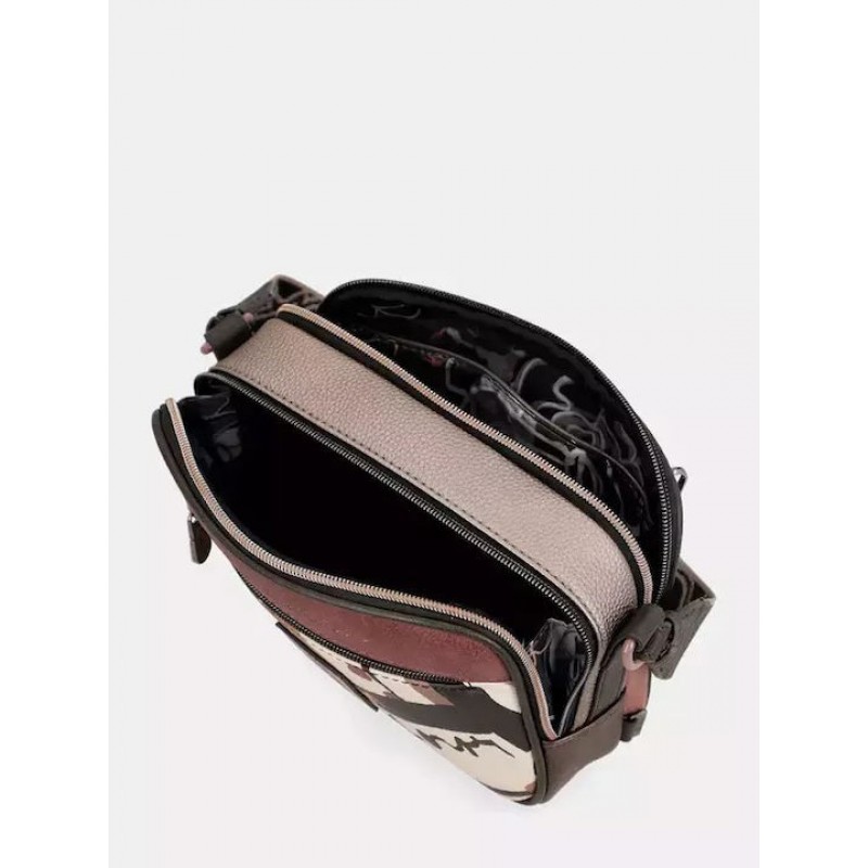 Anekke Γυναικεία Τσάντα Ώμου/Χιαστί 2 Θέσεων MADEMOISELLE Μαύρη FW/25 41803-183