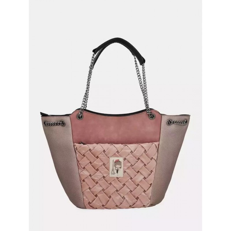 Anekke Γυναικεία Τσάντα Χειρός/Ώμου Μεγάλη Ροζ PARISIAN FW/25 41812-370