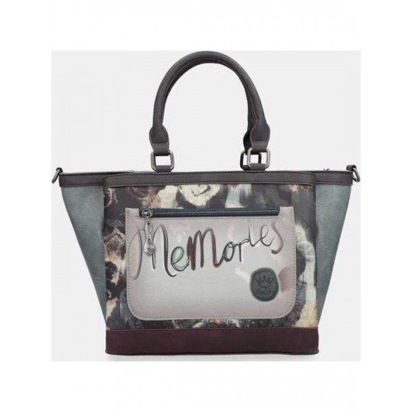 Anekke Γυναικεία Τσάντα Ώμου/Χειρός REAL SHOPPER Γκρι/Πολύχρωμη FW/25 41701-114