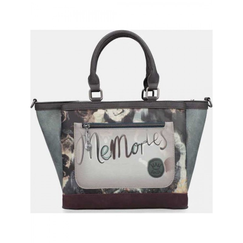 Anekke Γυναικεία Τσάντα Ώμου/Χειρός REAL SHOPPER Γκρι/Πολύχρωμη FW/25 41701-114