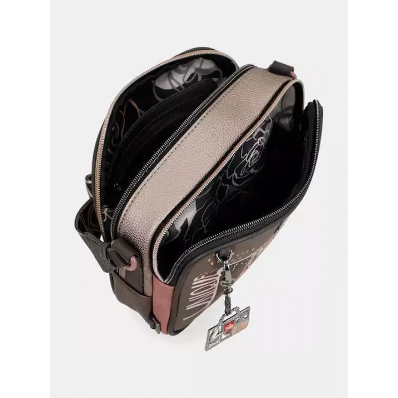 Anekke Γυναικεία Τσάντα Ώμου/Χιαστί 2 Θέσεων MADEMOISELLE Μαύρη FW/25 41803-183